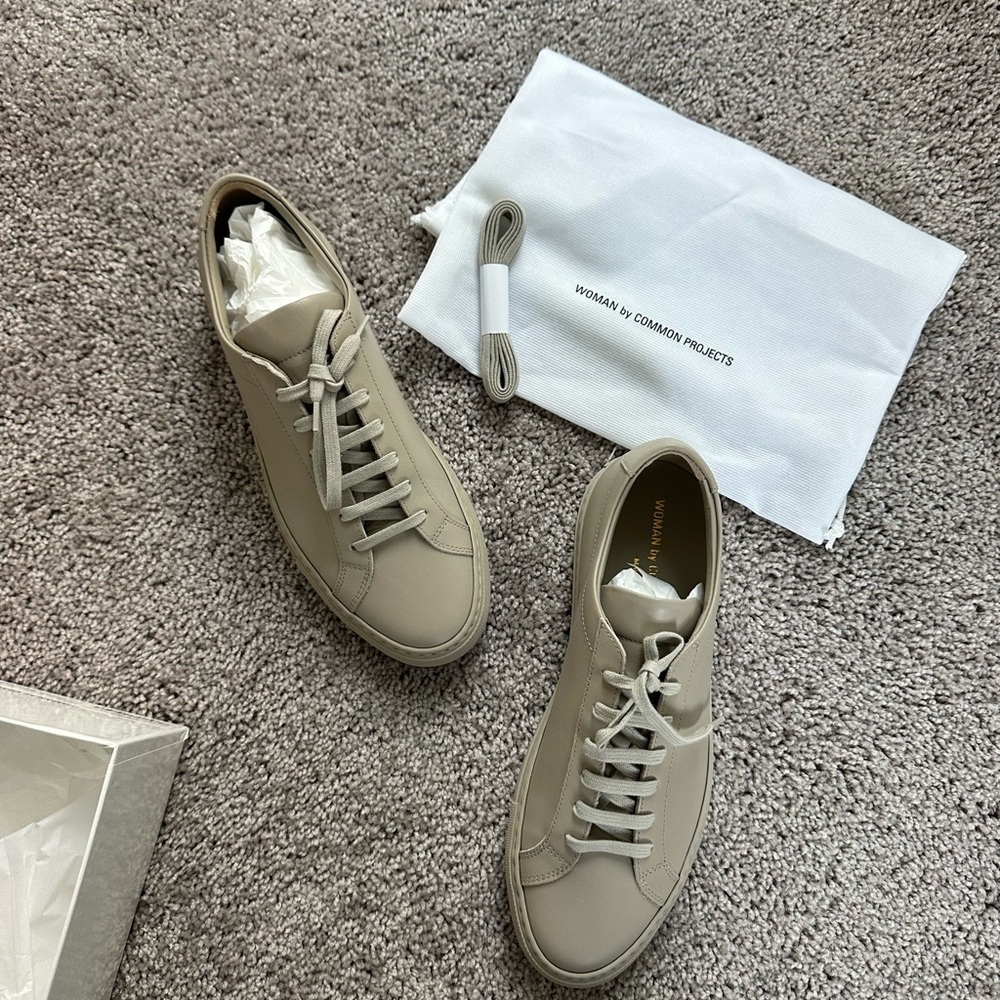 Common Projects Tan Sneakers Minimalist Design (never worn!)